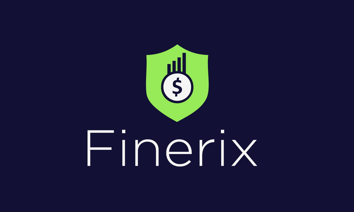 YetiDomains Finerix.com domain name displayed on a sleek, modern website interface.
