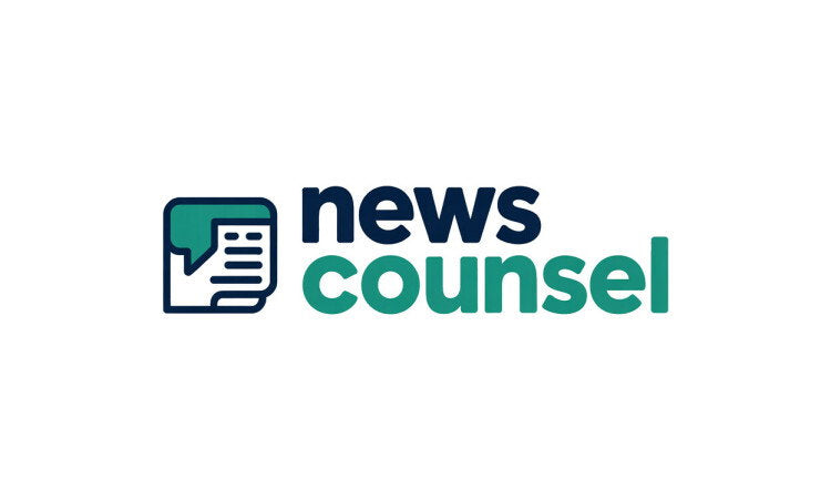 YetiDomains NewsCounsel.com domain name logo, featuring the brand's logo image with the text "NewsCounsel" in a professional design.
