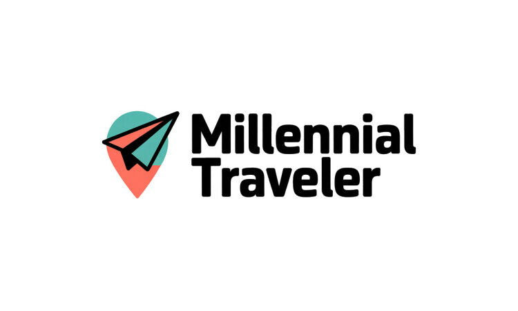 YetiDomains MillennialTraveler.com domain name logo with modern design and bold typography on a clean background.