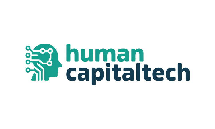 YetiDomains logo for HumanCapitalTech.com domain name, featuring a modern design with the brand name in bold text.