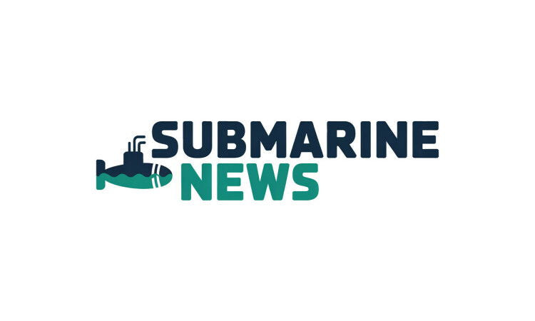 YetiDomains SubmarineNews.com domain name logo, featuring a stylized submarine graphic and modern branding design.