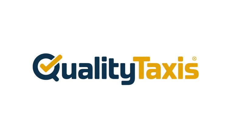 YetiDomains logo for QualityTaxis.com domain name with modern design and company branding.