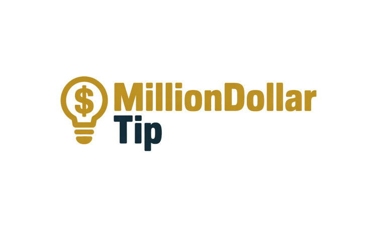 YetiDomains logo for MillionDollarTip.com domain name, featuring a modern design and branding elements.