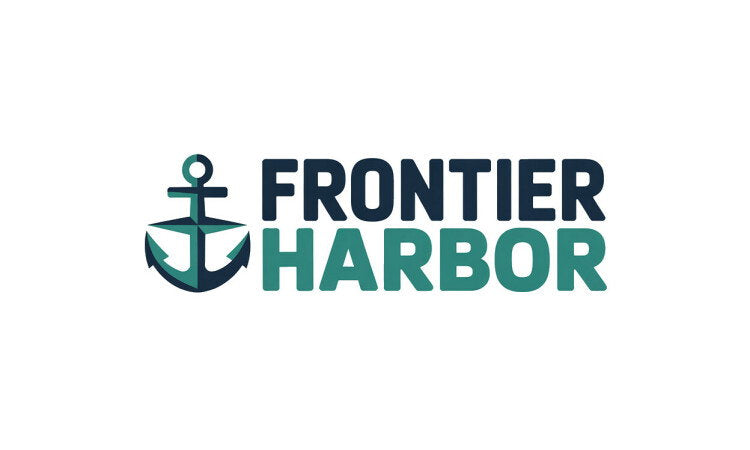 YetiDomains FrontierHarbor.com domain name logo, featuring sleek design and branding elements for the FrontierHarbor website.