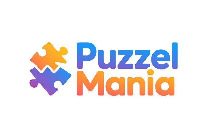YetiDomains PuzzelMania.com domain name logo featuring the brand's logo and text on a white background.