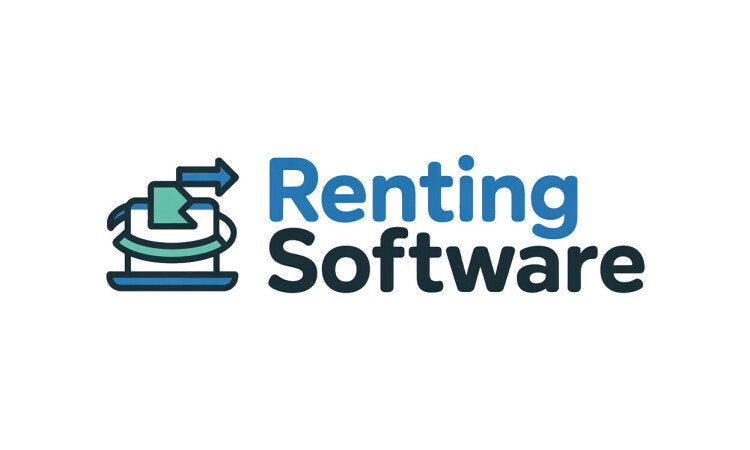 YetiDomains RentingSoftware.com domain name logo featuring the RentingSoftware.com brand and logo design.
