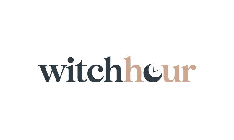 YetiDomains logo for WitchHour.com domain name with a dark, mystical design featuring the brand name.
