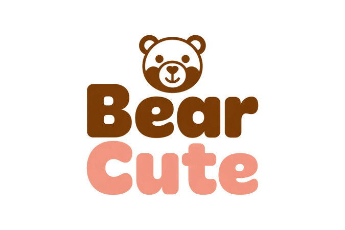 YetiDomains BearCute.com domain name logo featuring a playful bear illustration on a white background.