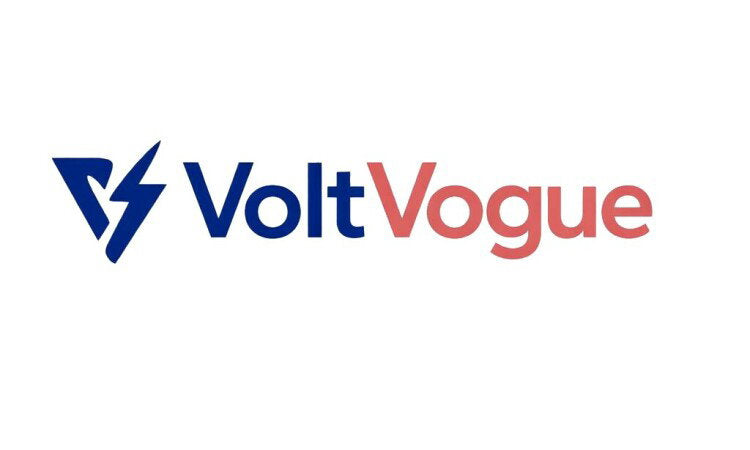 Logo image of VoltVogue.com domain name by YetiDomains featuring the VoltVogue brand logo and design.