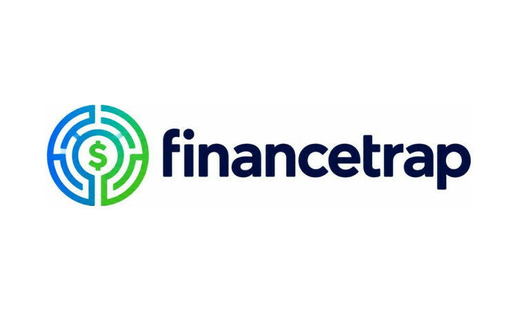 YetiDomains FinanceTrap.com domain name logo featuring the FinanceTrap branding and logo design.