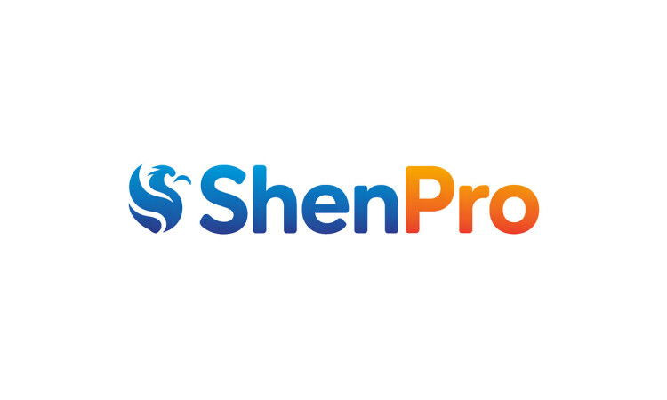 YetiDomains ShenPro.com domain name logo with stylized text on a white background