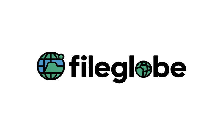 YetiDomains FileGlobe.com domain name logo, featuring the FileGlobe brand name on a professional logo image.