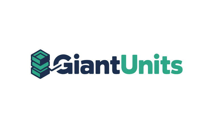 YetiDomains logo for GiantUnits.com domain name, featuring a modern design with bold text and a sleek logo style.