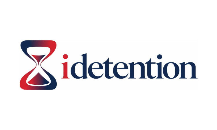 IDetention.com domain name logo featuring YetiDomains branding on a clean background.