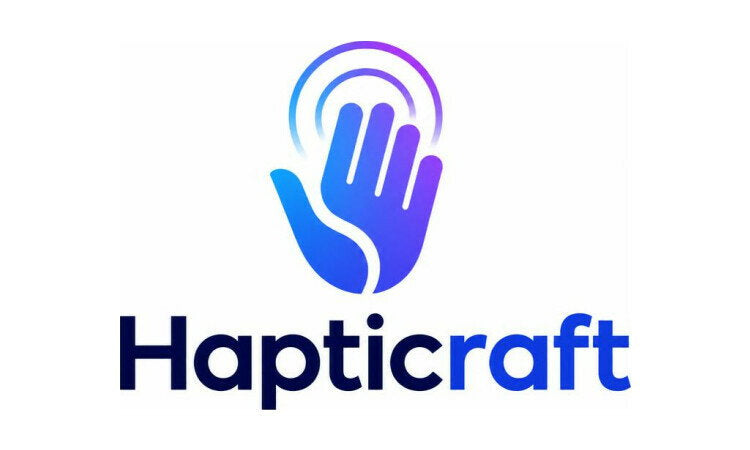 YetiDomains Hapticraft.com domain name logo featuring the Hapticraft branding and logo design.