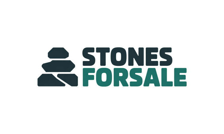 YetiDomains StonesForSale.com domain name logo featuring the brand's logo and website text on a clean background
