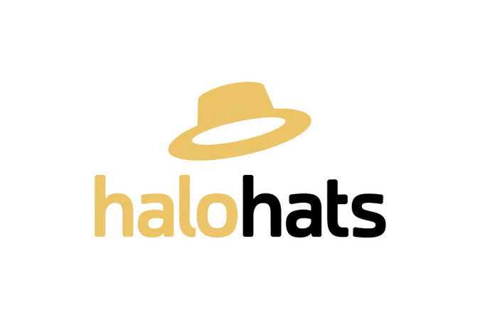 YetiDomains logo for HaloHats.com domain name, featuring a modern design with bold text and a clean logo layout.