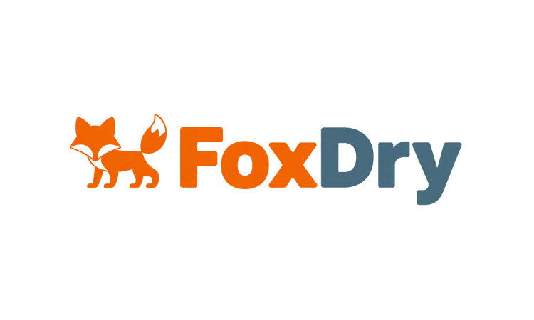 YetiDomains FoxDry.com domain name logo with fox illustration and modern design elements.