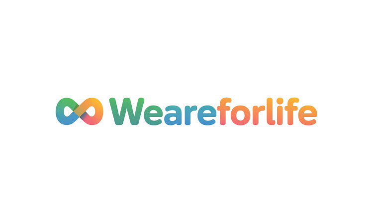 YetiDomains logo for WeAreForLife.com domain name, featuring a modern design with the brand name in bold letters.