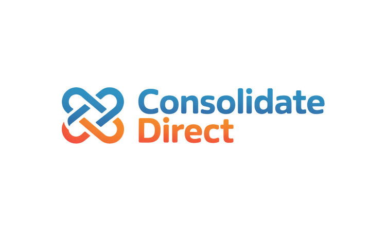YetiDomains ConsolidateDirect.com domain name logo image with sleek text design.