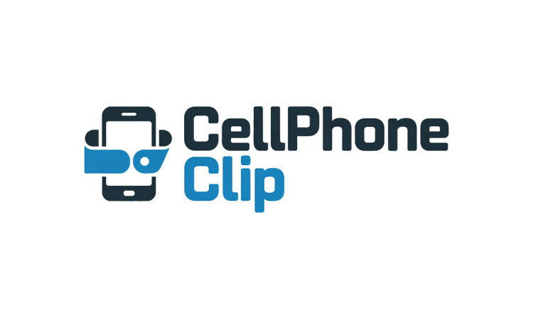 YetiDomains CellphoneClip.com domain logo featuring a modern design with the brand name and domain illustration.
