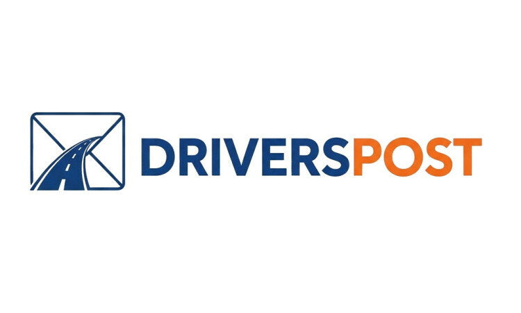 YetiDomains DriversPost.com domain name logo with stylized text and branding elements on a white background