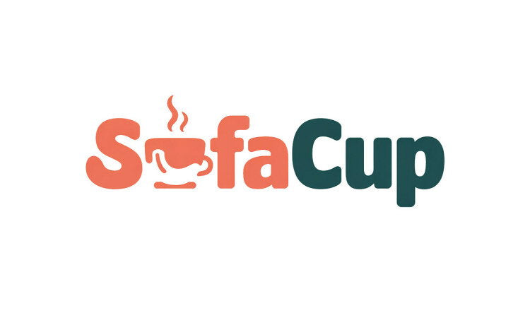YetiDomains SofaCup.com domain name logo featuring the SofaCup branding and logo design.