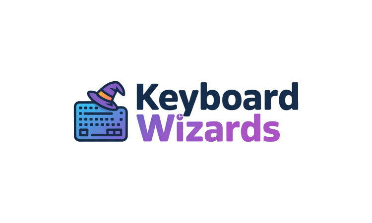 YetiDomains logo for KeyboardWizards.com domain name featuring a sleek keyboard-themed design and modern branding.