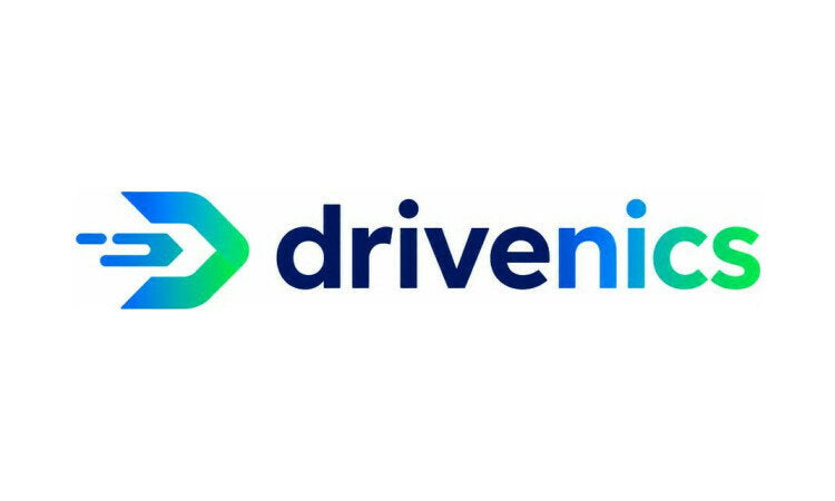 YetiDomains logo featuring the Drivenics.com domain name with modern design and branding elements.