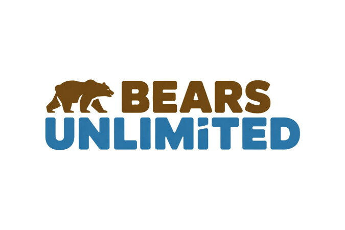 YetiDomains BearsUnlimited.com domain name logo with text and bear graphic for BearsUnlimited.com website branding