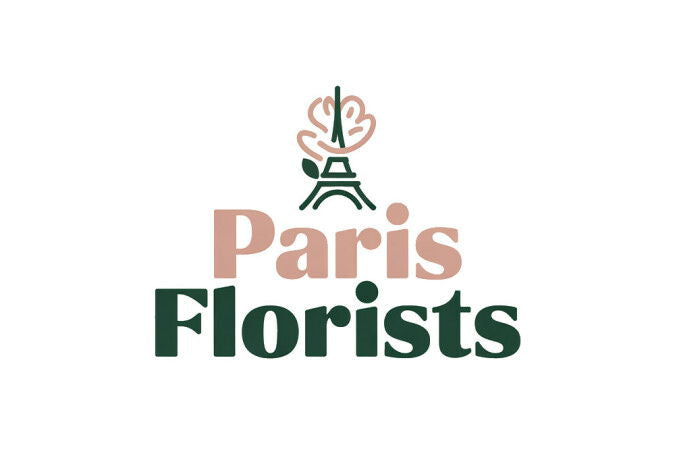 YetiDomains logo for ParisFlorists.com domain name featuring a stylized floral design and elegant typography.