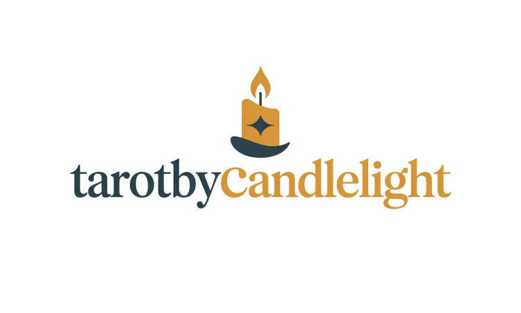 YetiDomains logo for TarotByCandlelight.com domain, featuring a mystical tarot-themed design with soft candlelight imagery.