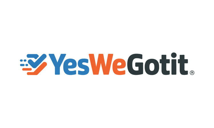YetiDomains YesWeGotIt.com domain name logo with text and brand branding in a clean design.
