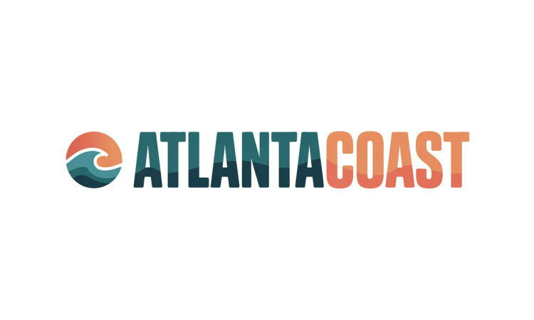 YetiDomains AtlantaCoast.com domain name logo with stylized text on a white background.