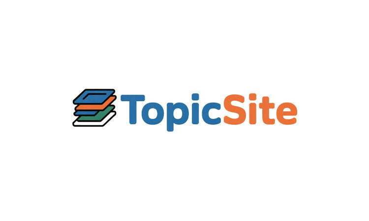 YetiDomains TopicSite.com domain name logo image with clean design and modern font.