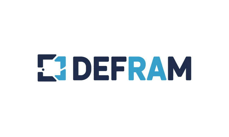 YetiDomains Defram.com domain name logo image featuring the brand's logo on a clean background