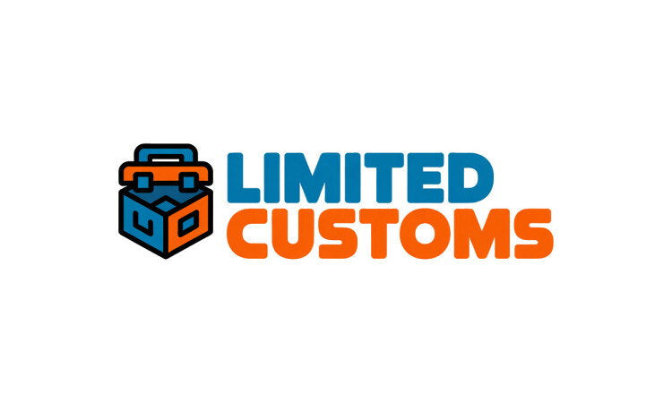 YetiDomains LimitedCustoms.com domain name logo image featuring the LimitedCustoms brand name and logo design.