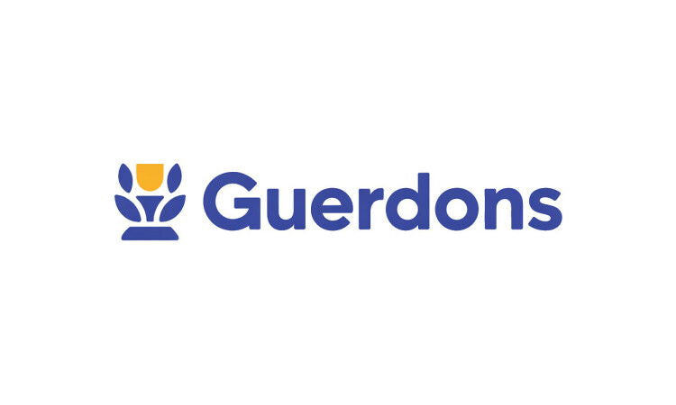 YetiDomains logo featuring the Guerdons.com domain name with a modern design and branding elements.