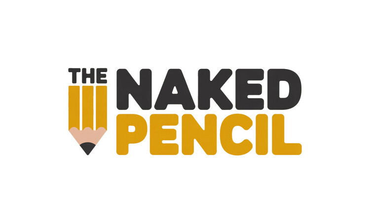 YetiDomains logo featuring TheNakedPencil.com domain name with modern font and design on a white background.