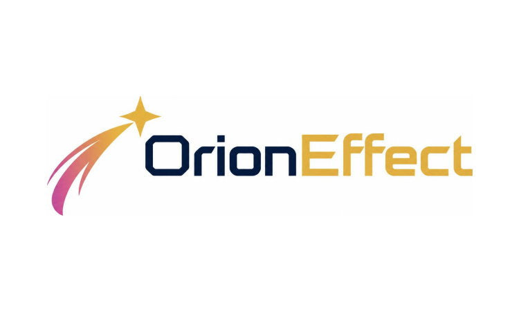 YetiDomains OrionEffect.com domain name logo featuring the OrionEffect branding and logo design.