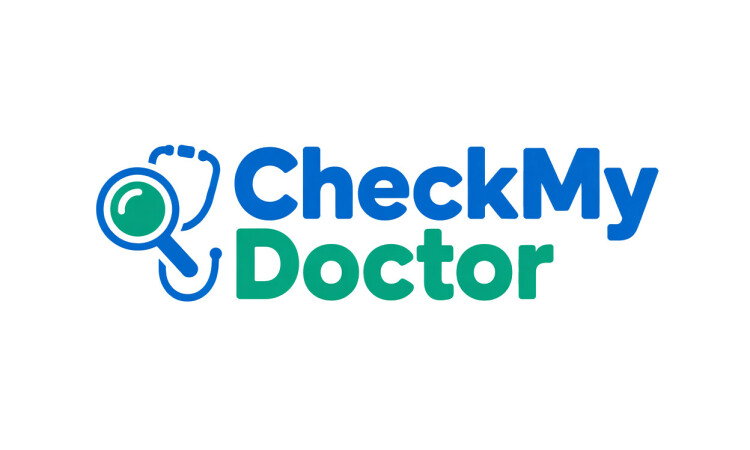CheckMyDoctor.com domain name logo by YetiDomains, featuring a professional design with the CheckMyDoctor branding.