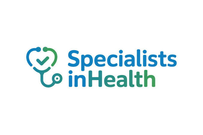 YetiDomains logo for SpecialistsInHealth.com domain name featuring a professional health services brand.
