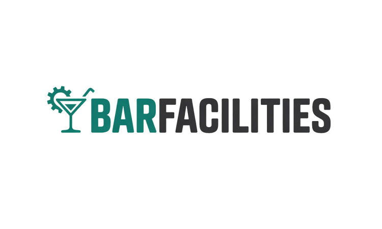 YetiDomains logo for BarFacilities.com domain name, featuring a modern design with the text "BarFacilities" and branding elements.