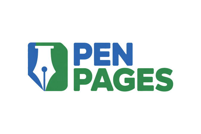 YetiDomains PenPages.com domain name logo image featuring the PenPages.com branding and logo design.