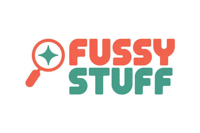 YetiDomains logo for FussyStuff.com domain name, featuring a modern design with bold lettering and a clean layout.