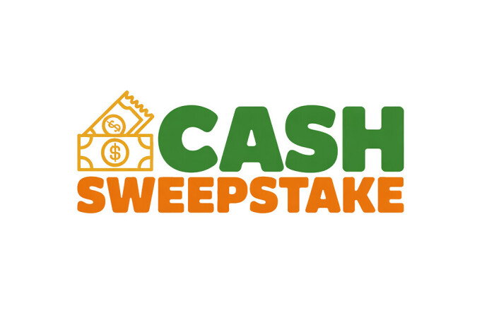 YetiDomains CashSweepstake.com domain name logo image with text and brand branding for online sweepstakes website
