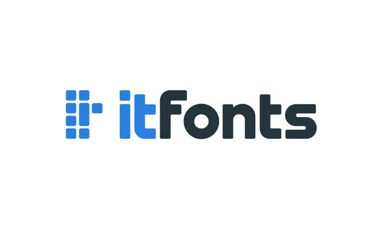 YetiDomains ITFonts.com domain name logo image with clean design and ITFonts branding.