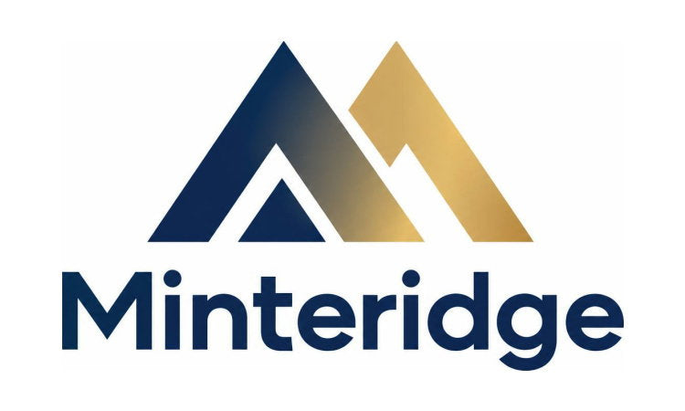 YetiDomains MinteRidge.com domain name logo with stylized text and branding elements.