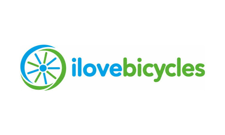 YetiDomains logo for ILoveBicycles.com domain name with bicycle-themed design and text.