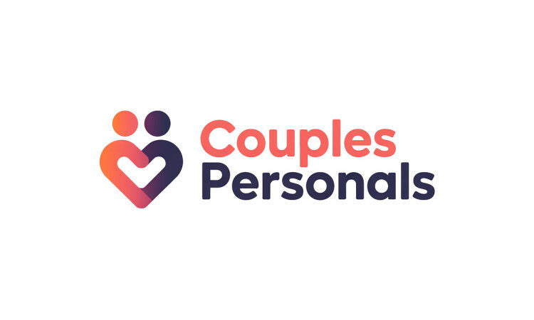 YetiDomains CouplesPersonals.com domain logo with a clean design and colorful text on a white background.